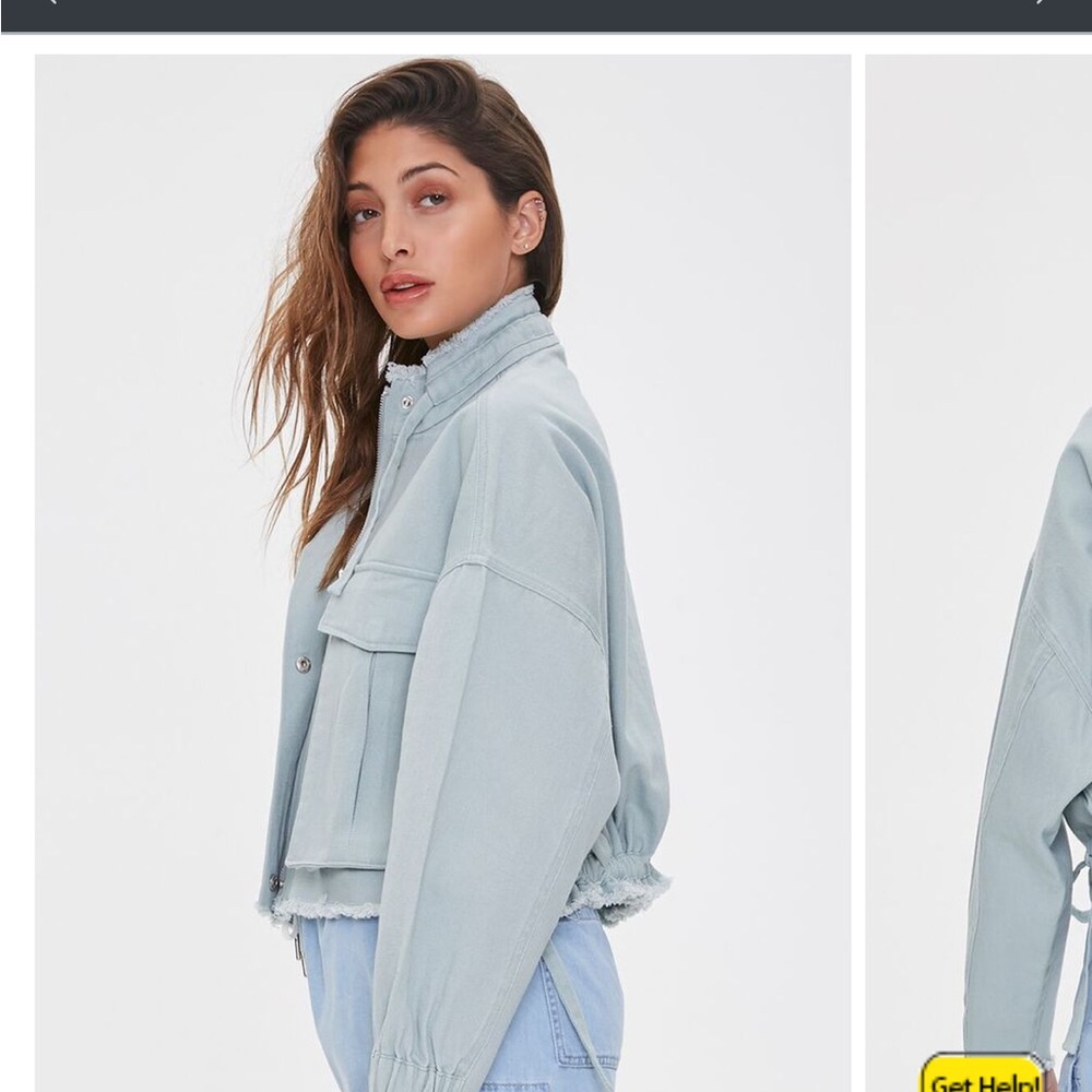 Forever 21 Light Blue Jean Jacket